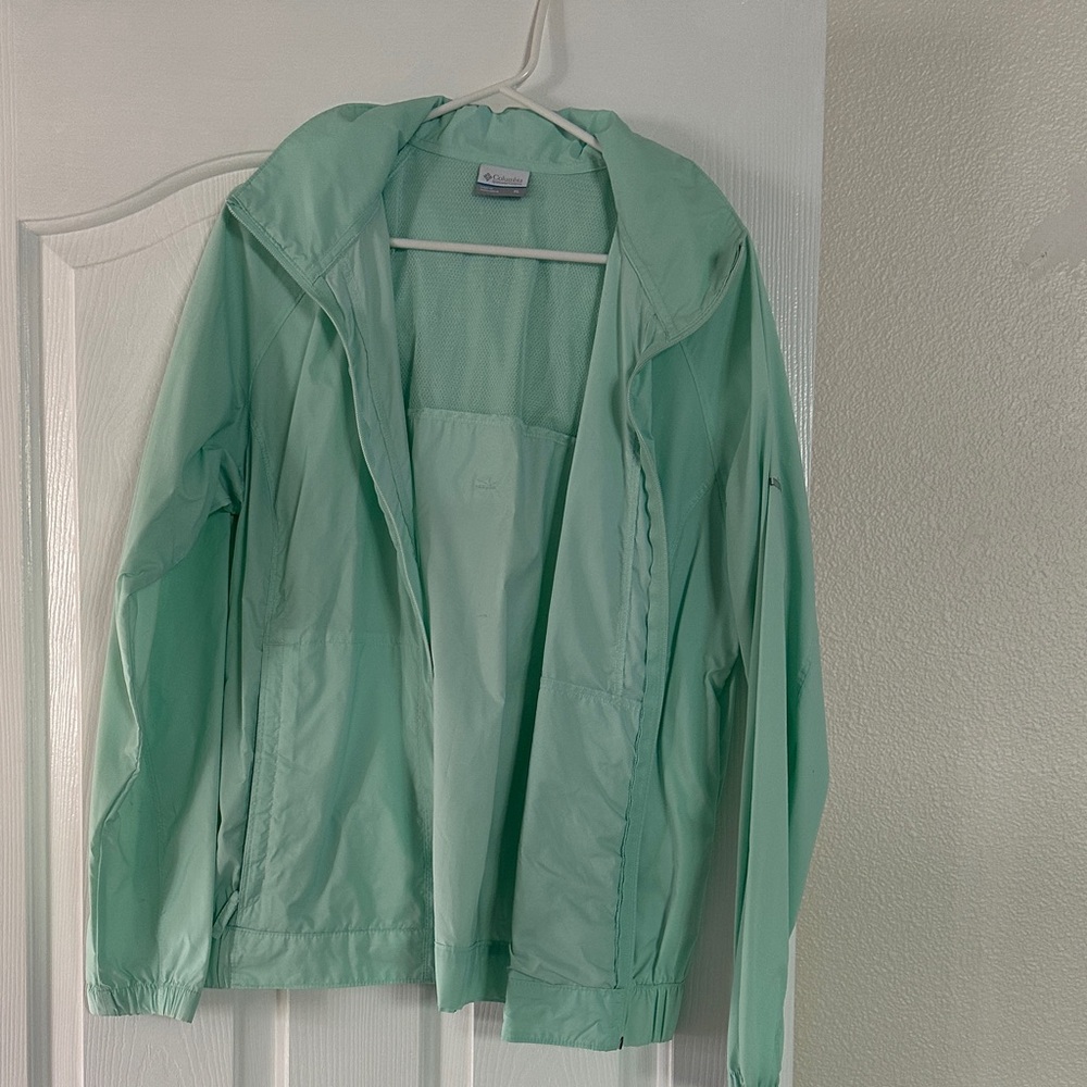 Columbia Women's Light Mint Hooded Shell Jacket